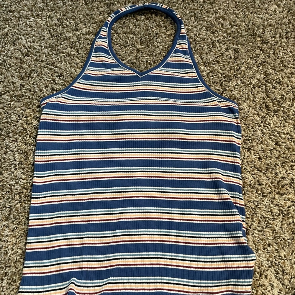 Neck strap tank top
